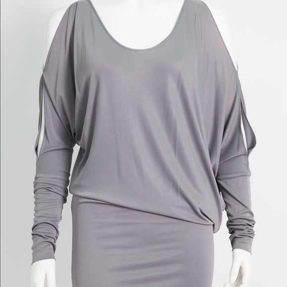BCBGMAXAZRIA Causal Darksteel Grey Dress - Picture 3 of 3